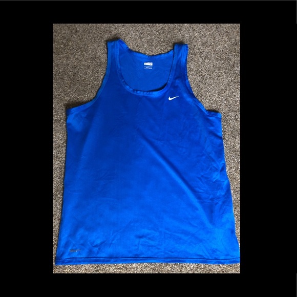 Nike Other - Men’s Blue Nike Dri-Fit Tank Top Sz Large